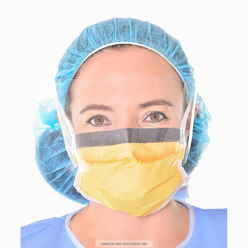 Mascarilla quirúrgica 4 tiras con visor Tecnología UM
