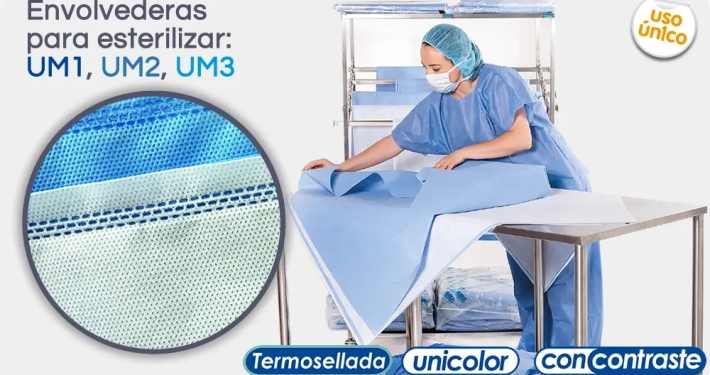 Envolvedera para esterilización SMS de Union Medical