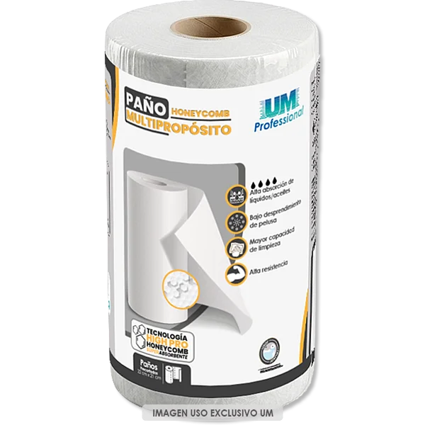Paños multipropósito Honeycomb Paños limpieza y secado - Union Medical